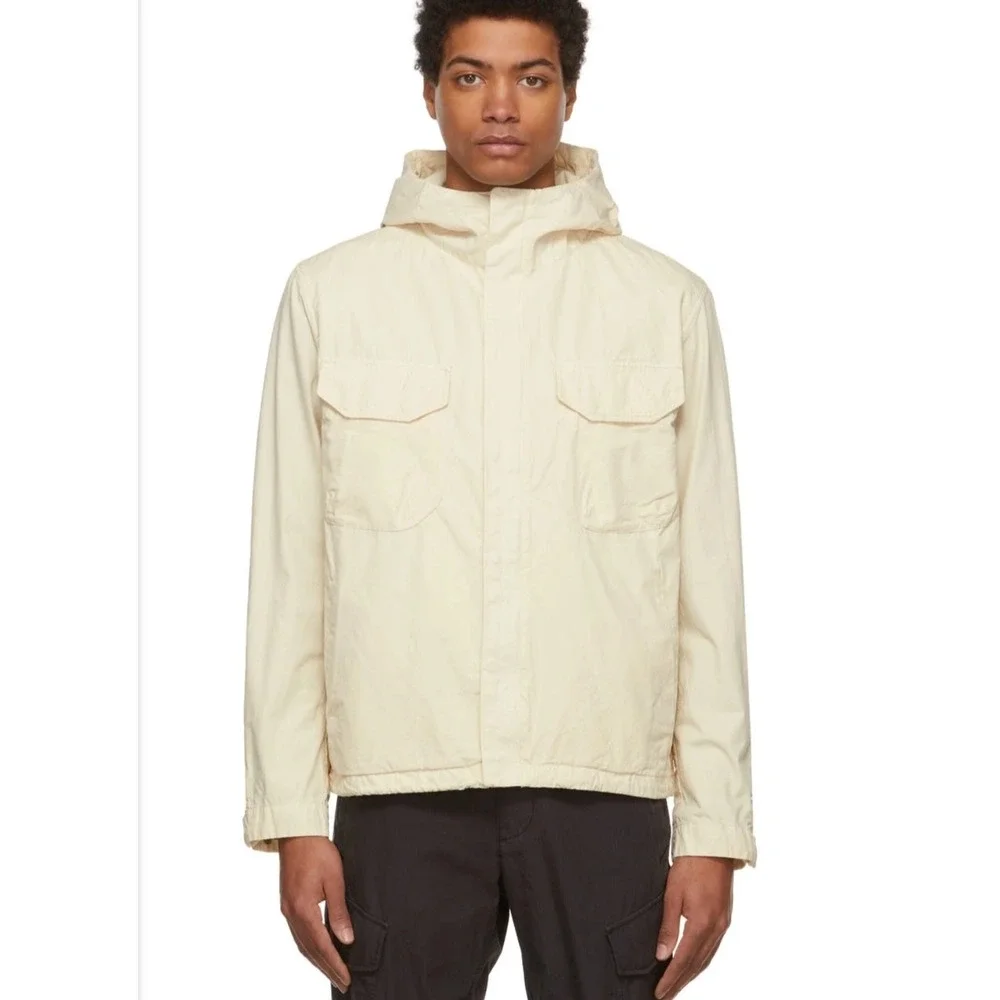 Rag&Bone Cream Off-White Tactic Multipocket Italian Cotton Streetwear Jacket szM